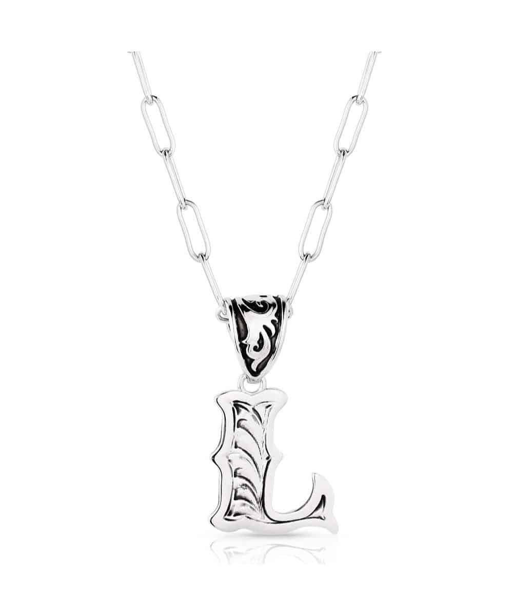 Montana Silversmiths Women's Western Initial Necklace - Image 8