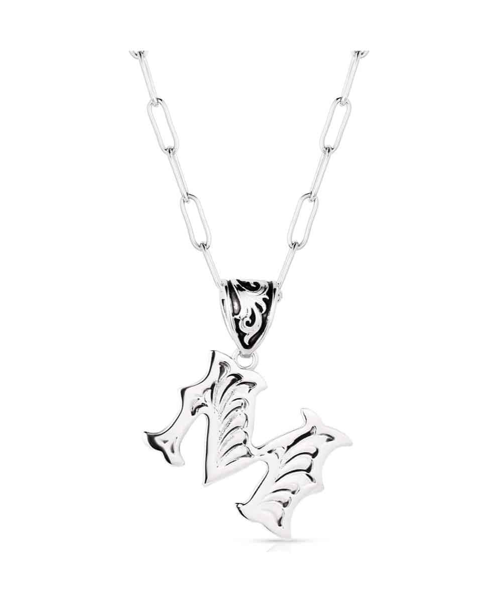 Montana Silversmiths Women's Western Initial Necklace - Image 9