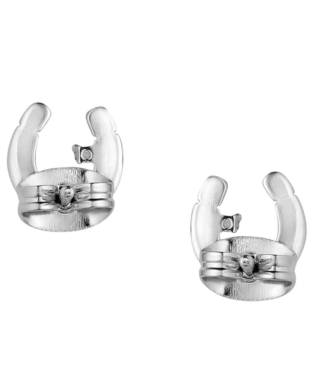 Montana Silversmiths Women's Little Light Horseshoe Earrings - Image 2