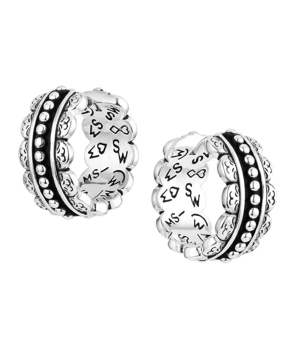 Montana Silversmiths Women's Petal Edge Earrings - Image 2