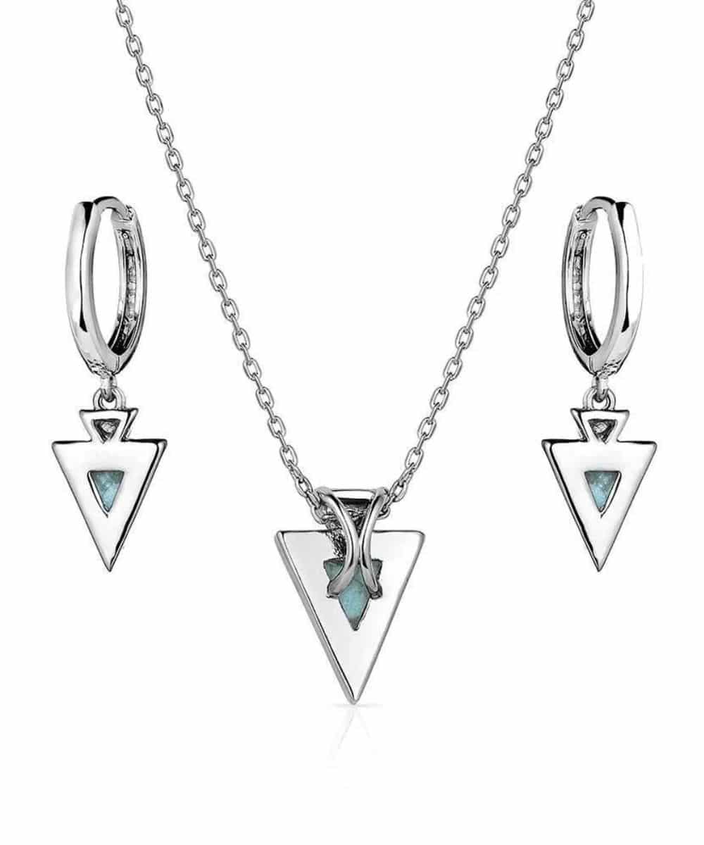Montana Silversmiths Women's Pointed Path Jewelry Set - Image 2