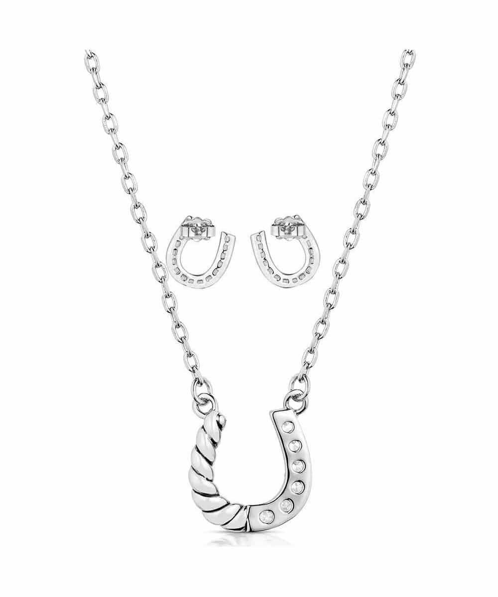 Montana Silversmiths Women's Roping Luck Jewelry Set - Image 2