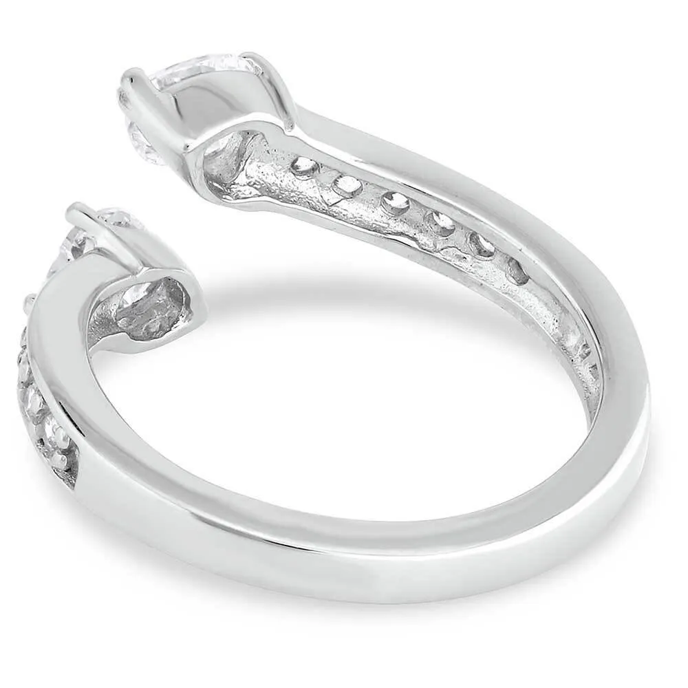 Montana Silversmiths Women's Spooning Hearts Ring - Image 2