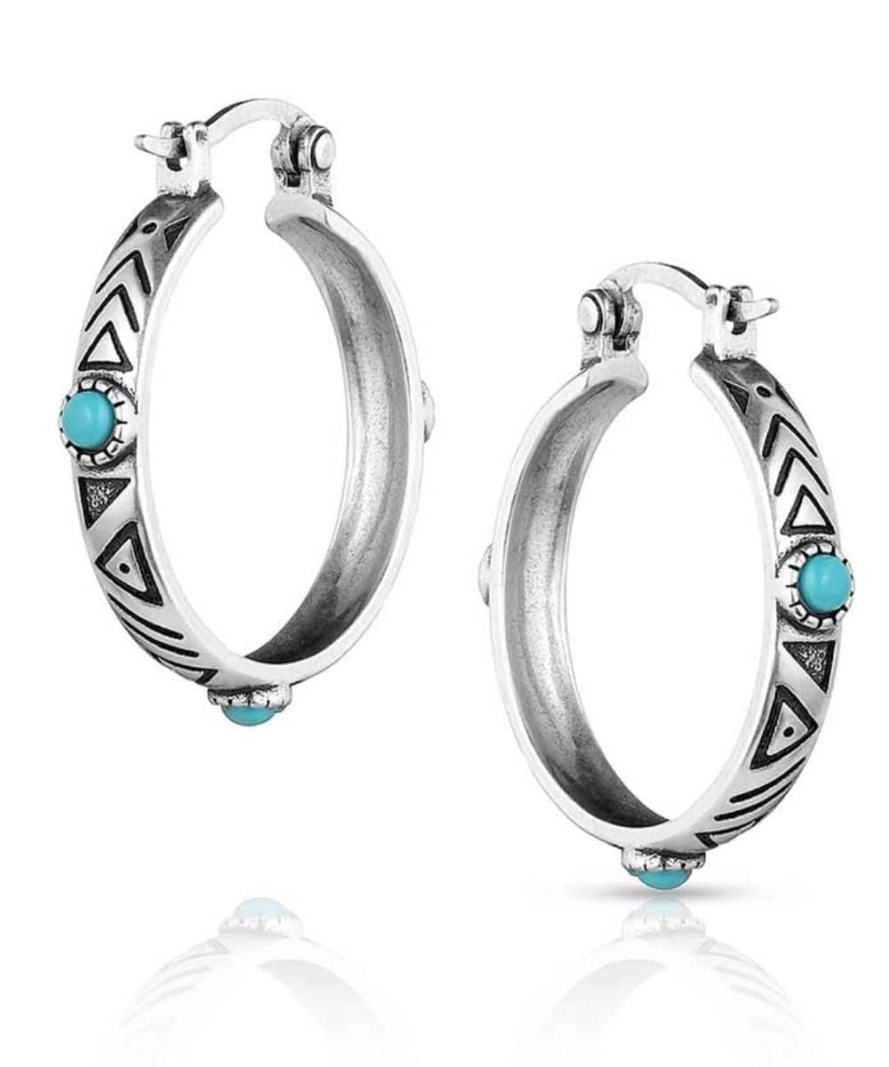 Montana Silversmiths Women's Uncovered Beauty Hoop Earrings - Image 2
