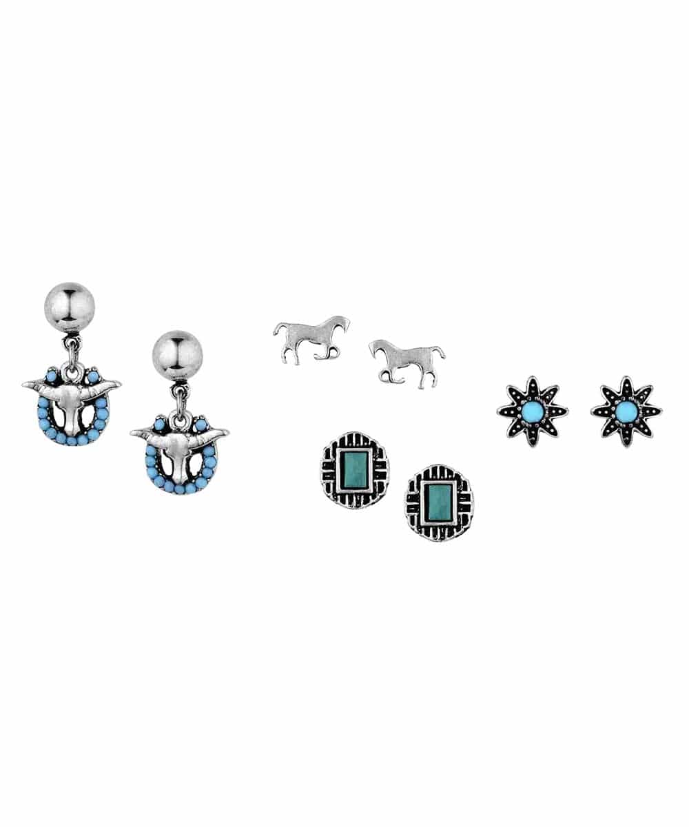Montana Silversmiths Women's Western Earring Set