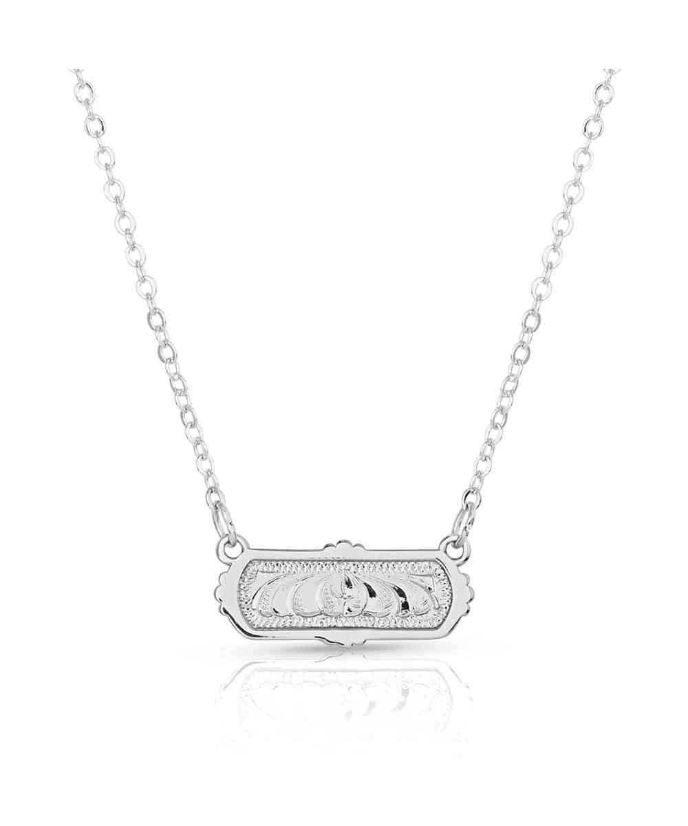 Montana Silversmiths Women's Western Mosaic Bar Necklace - Image 2