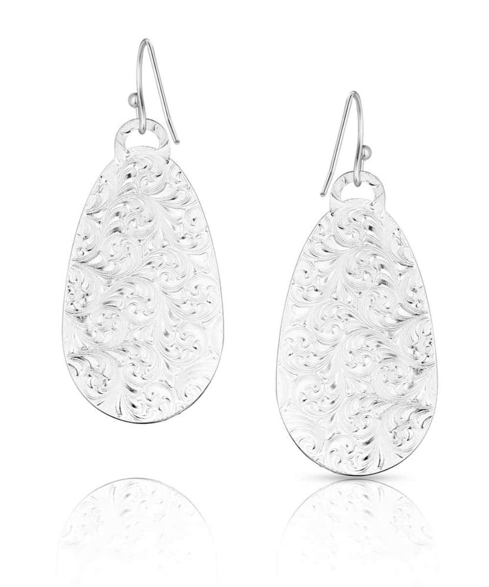Montana Silversmiths Women's Wildflower Impressions Earrings - Image 2