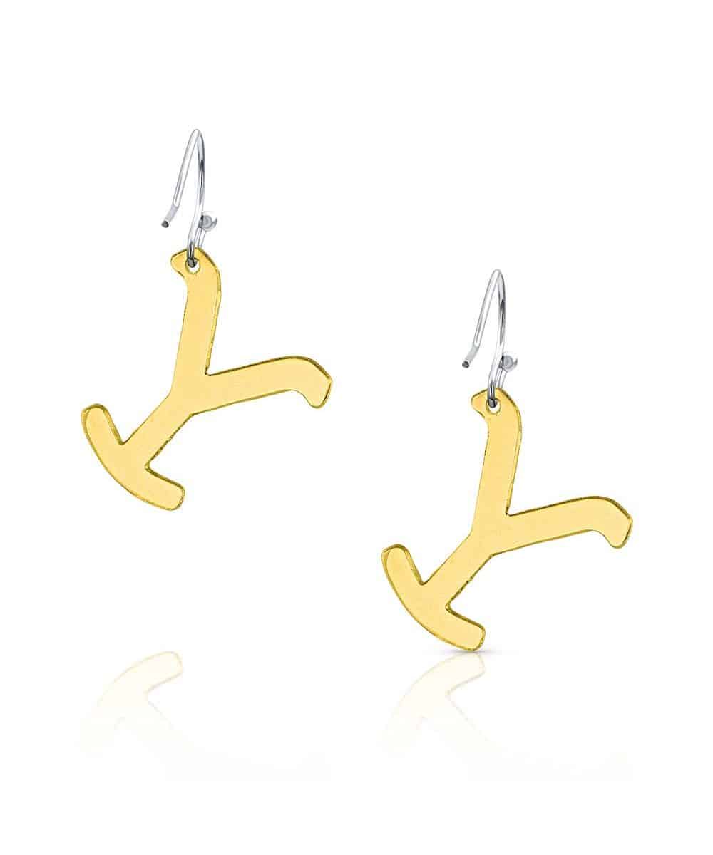 Montana Silversmiths Women's Yellowstone Brand Earrings - Image 2