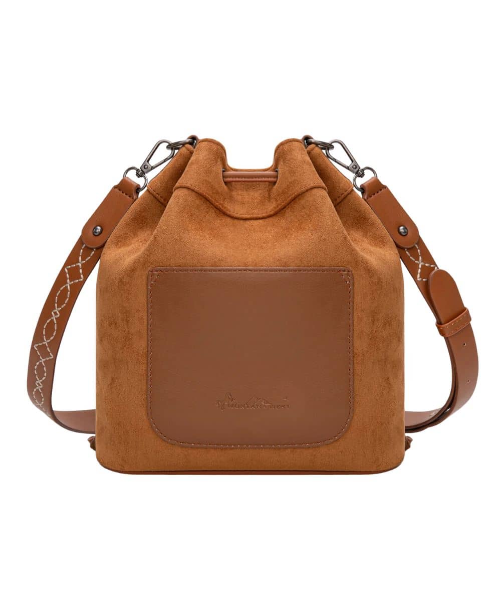 Montana West Women's Boot Stitch Drawstring Crossbody Bag - Image 2