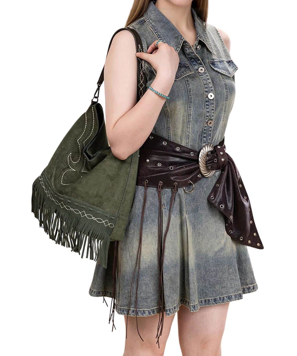 Montana West Women's Boot Stitch Hobo Bag - Image 3