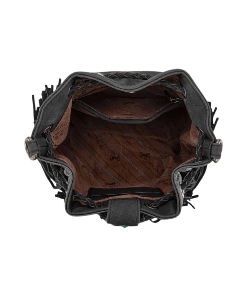 Montana West Women's Hair-On Cowhide Bucket Bag - Image 2
