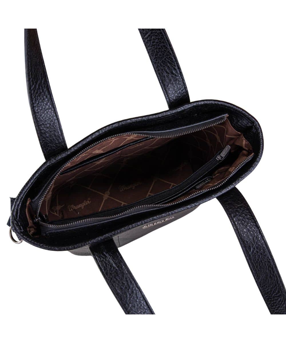 Montana West Women's Wrangler Cowhide Tote Purse - Image 4