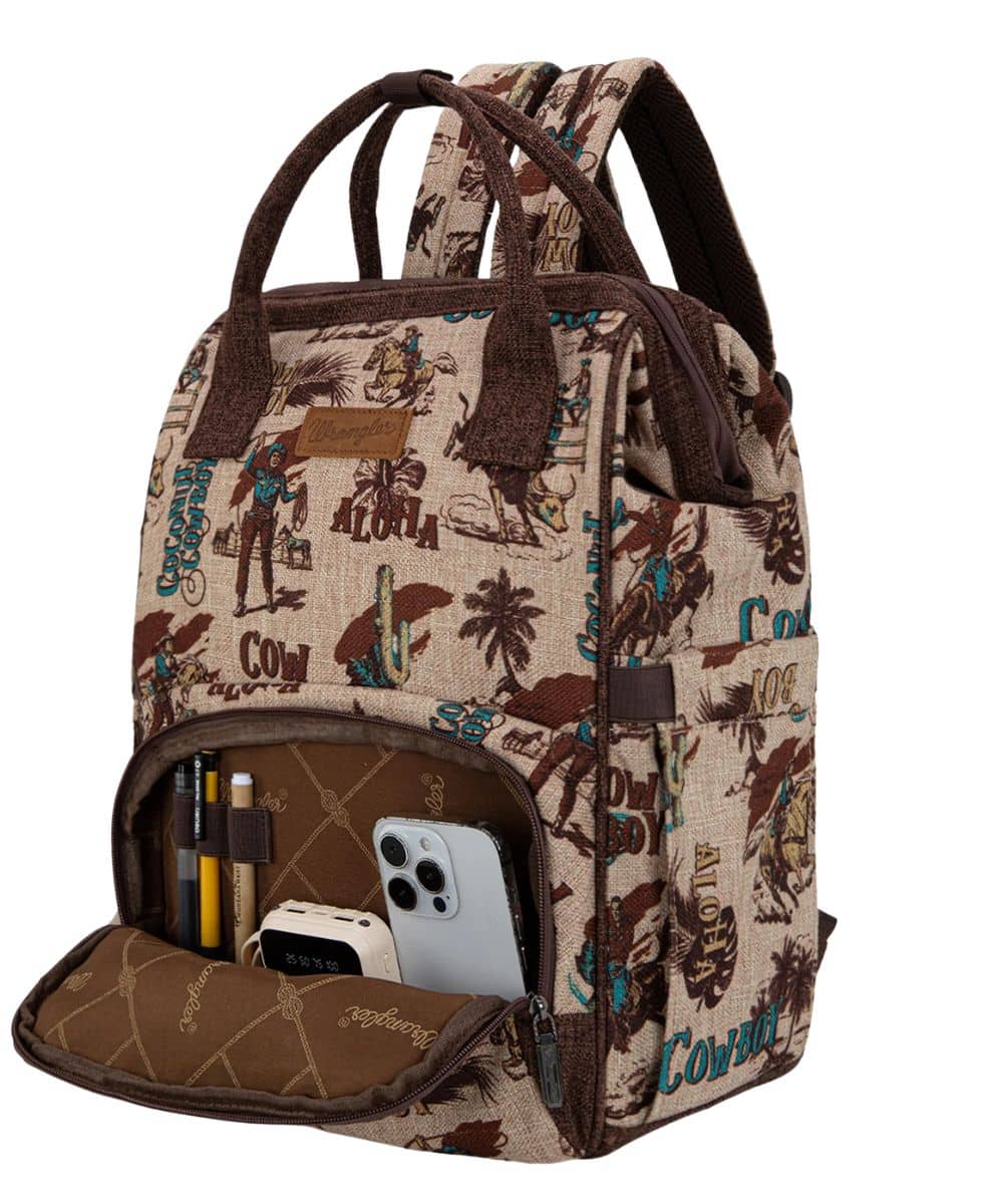 Montana West Women's Wrangler Retro Cowboy Backpack - Image 4