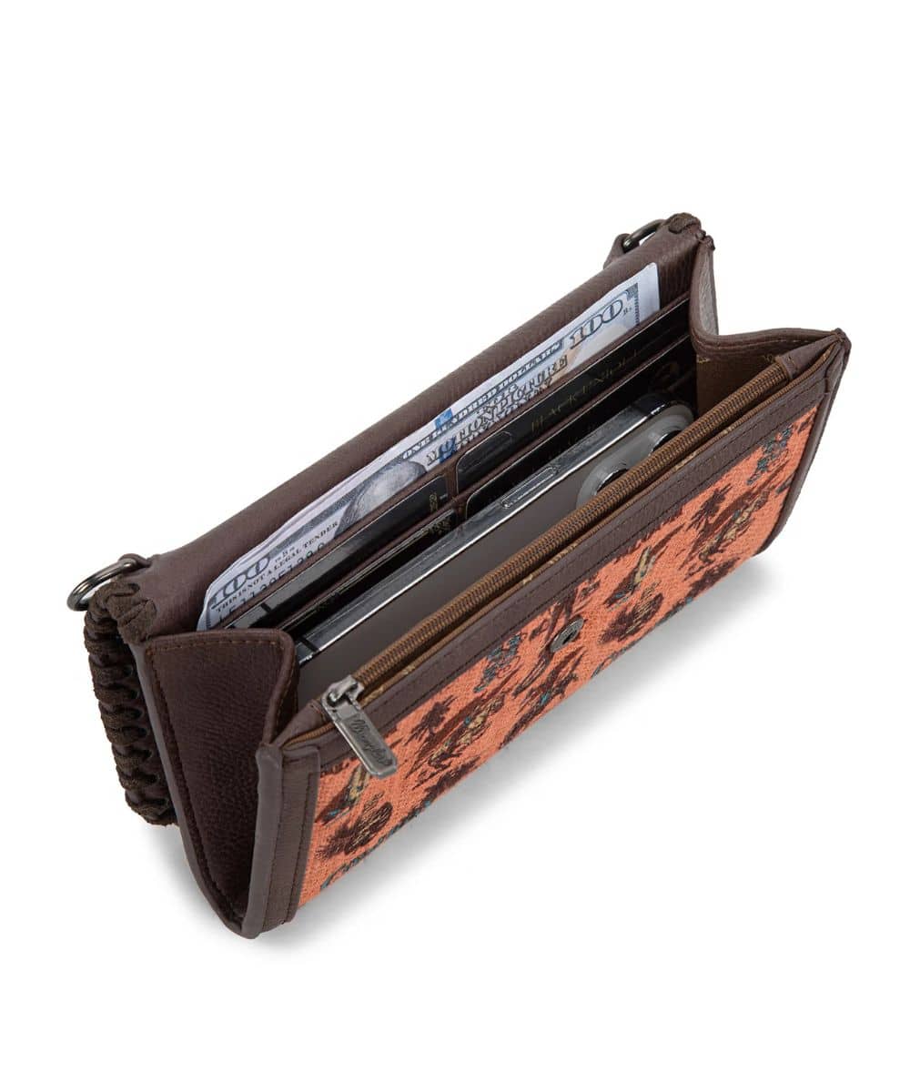 Montana West Women's Wrangler Retro Cowboy Crossbody Wallet - Image 3