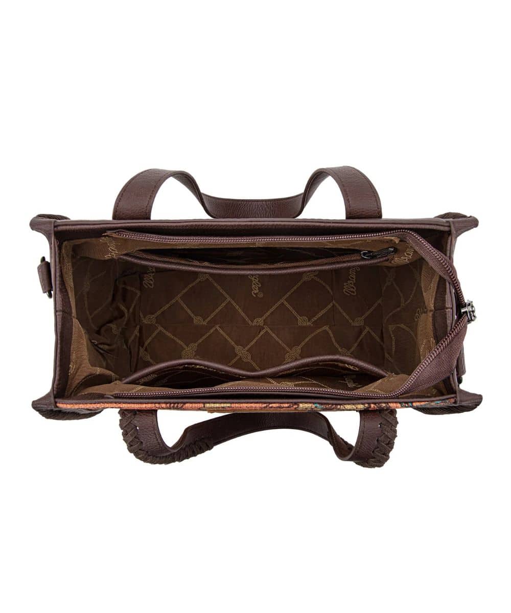 Montana West Women's Wrangler Retro Cowboy Satchel Purse - Image 3
