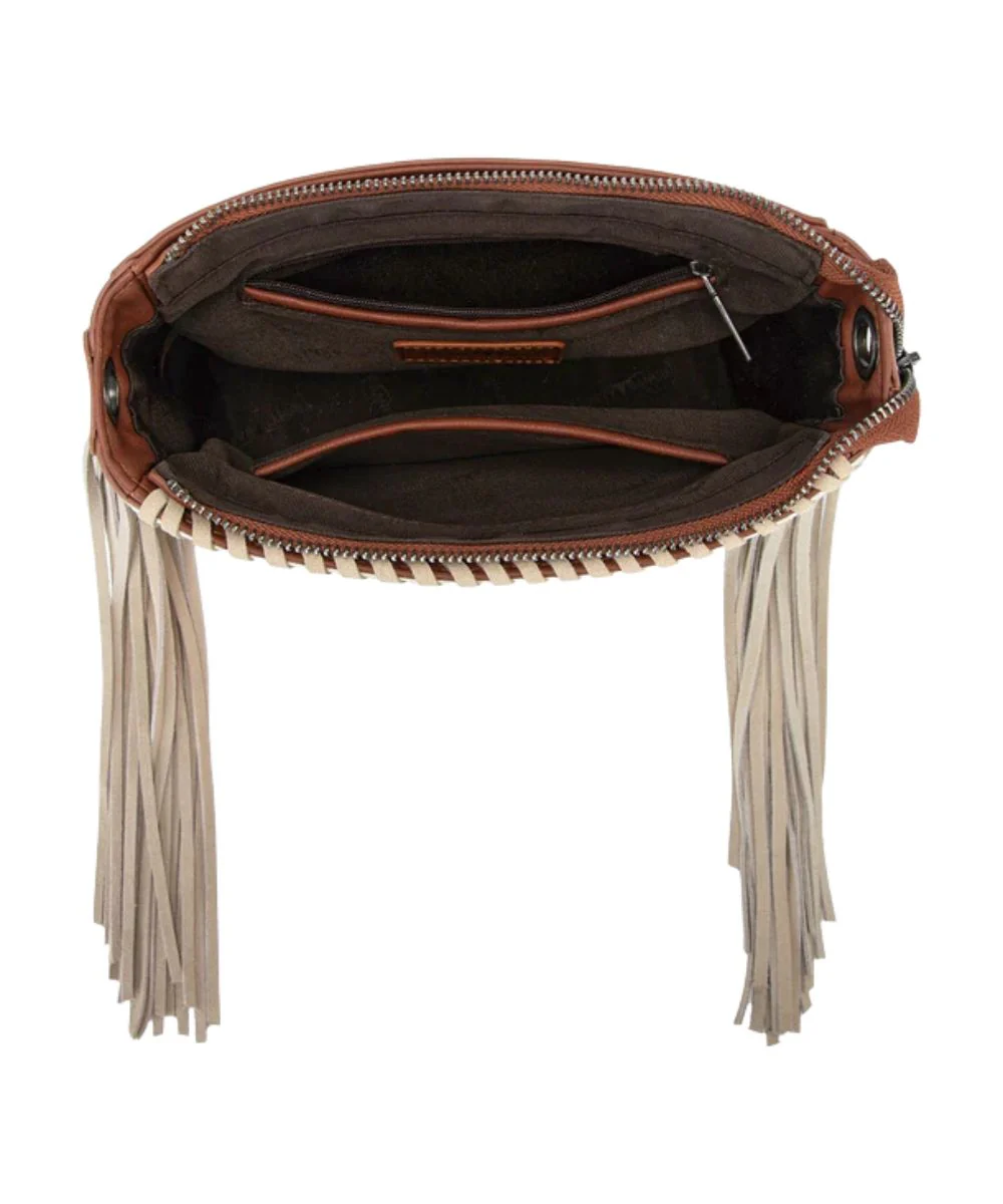 Montana West Women's Trinity Ranch Cowhide Crossbody Bag - Image 3