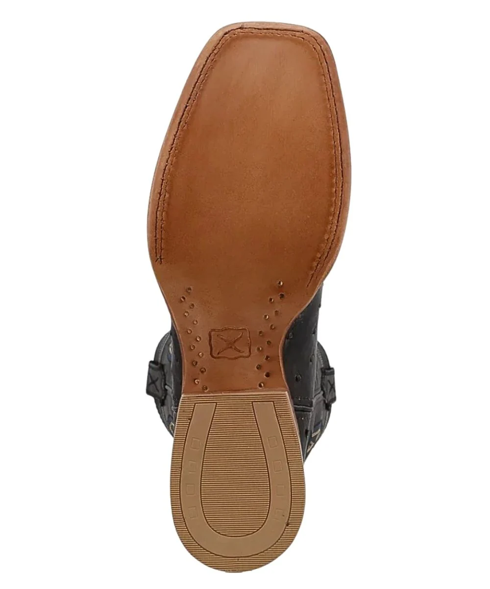 Twisted X Men's Ruff Stock Western Ostrich Boot - Image 4