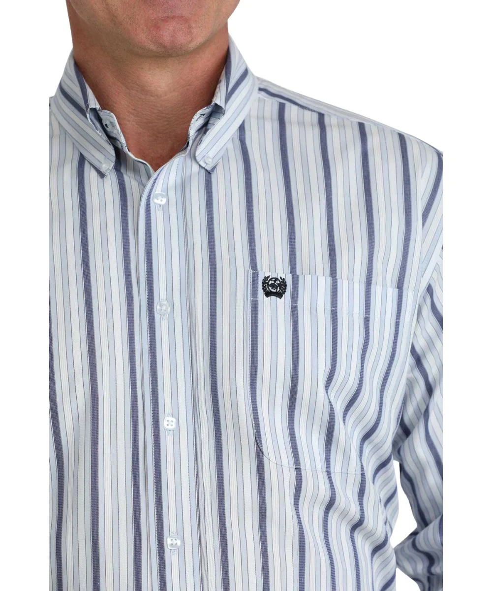 Cinch Men's Striped Button Down Shirt - Image 2