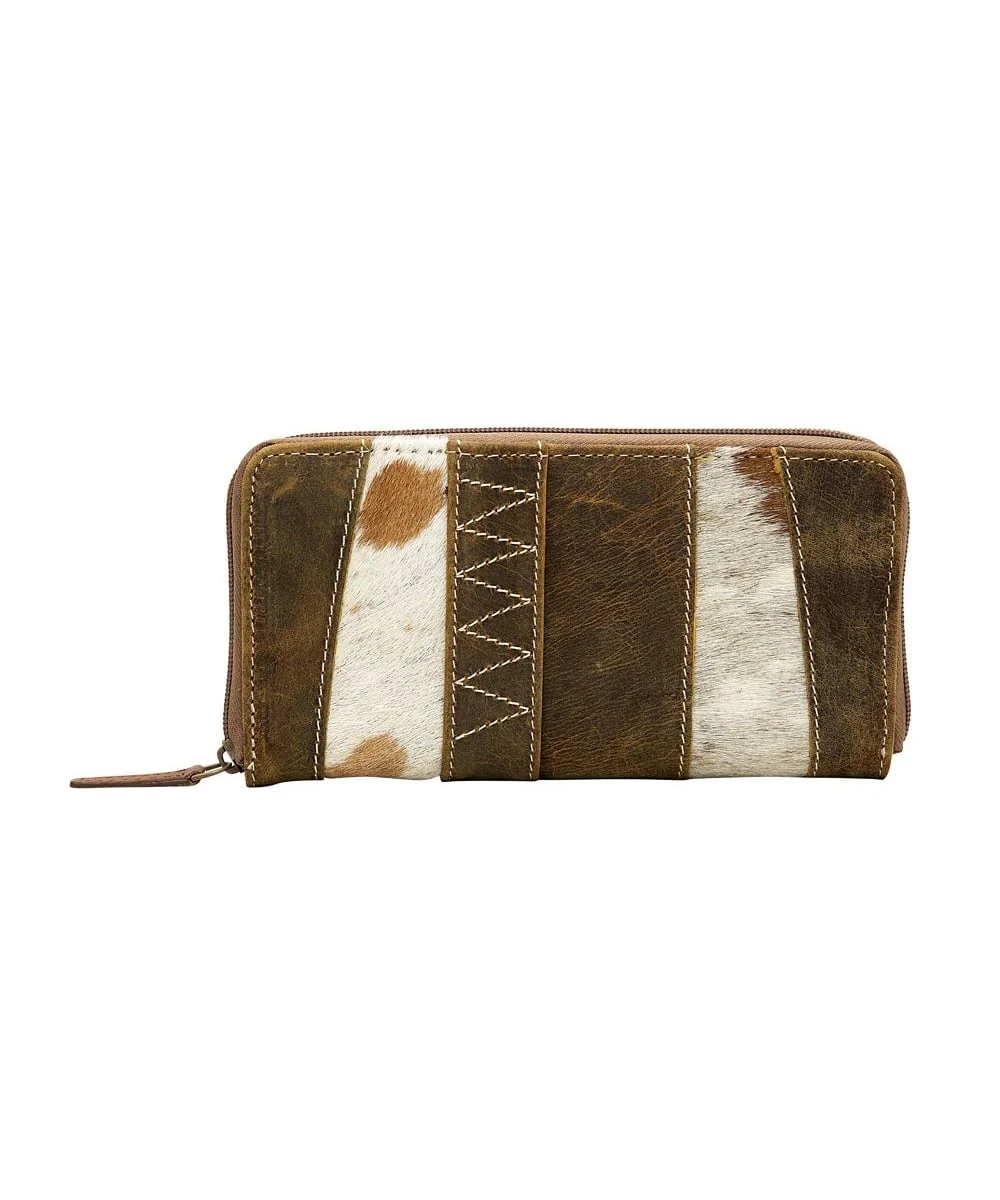Myra Bags Women's Brown Bloom Wallet - Image 2