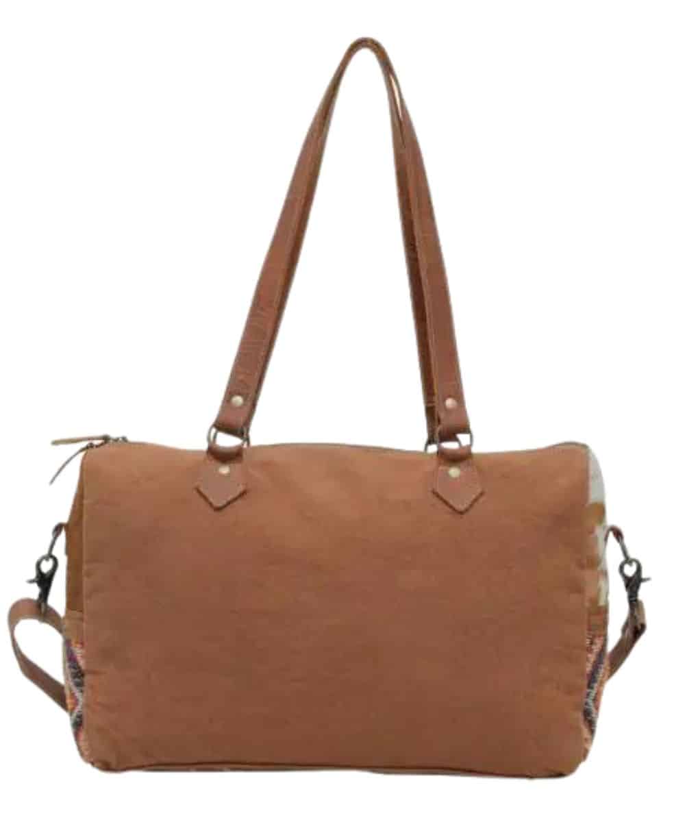 Myra Bags Women's Brown Splash Mini Duffle Bag - Image 2