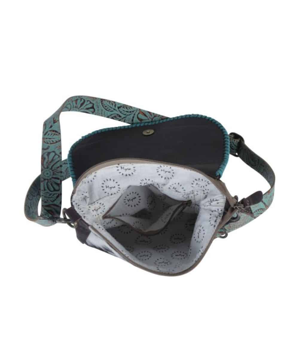 Myra Bags Women's Turquoise Fleurs Purse - Image 3
