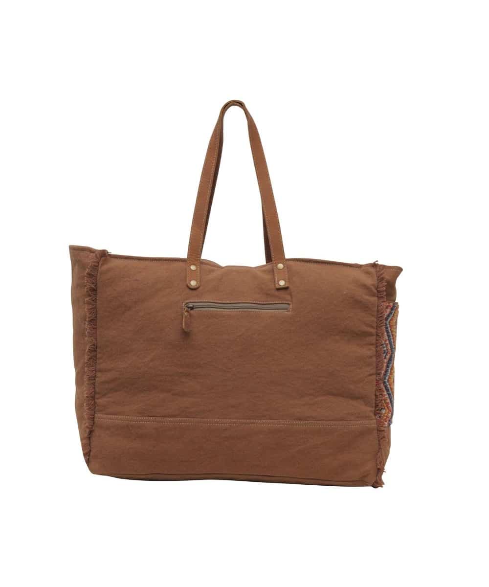 Myra Bags Women's Geometric Blues Weekender Bag - Image 2