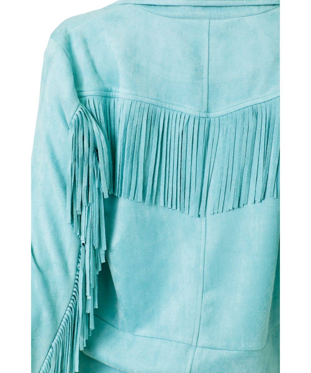 Mystree Women's Fringed Suede Blazer - Image 6