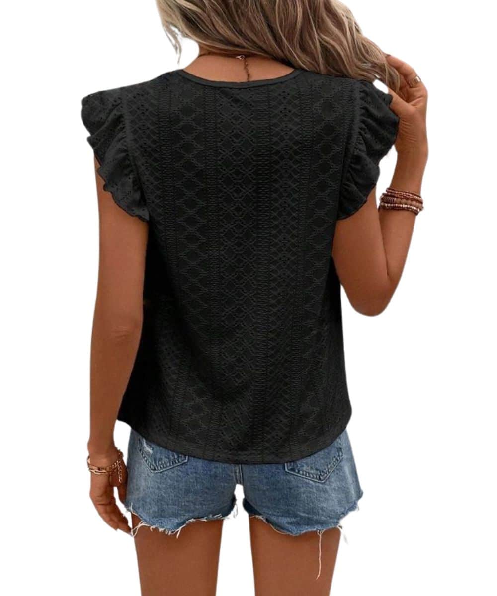 Ninexis Women's Eyelet Blouse - Image 2
