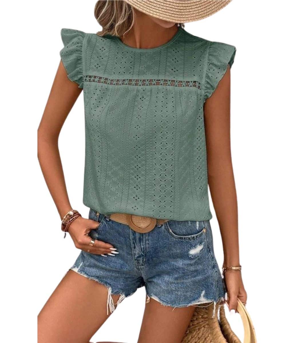 Ninexis Women's Eyelet Blouse - Image 3
