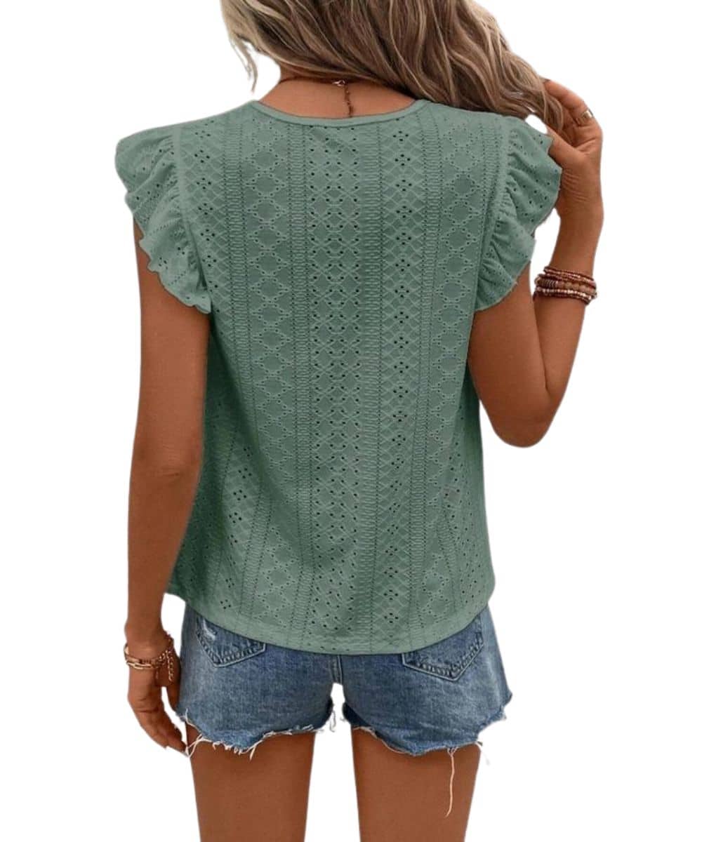 Ninexis Women's Eyelet Blouse - Image 4