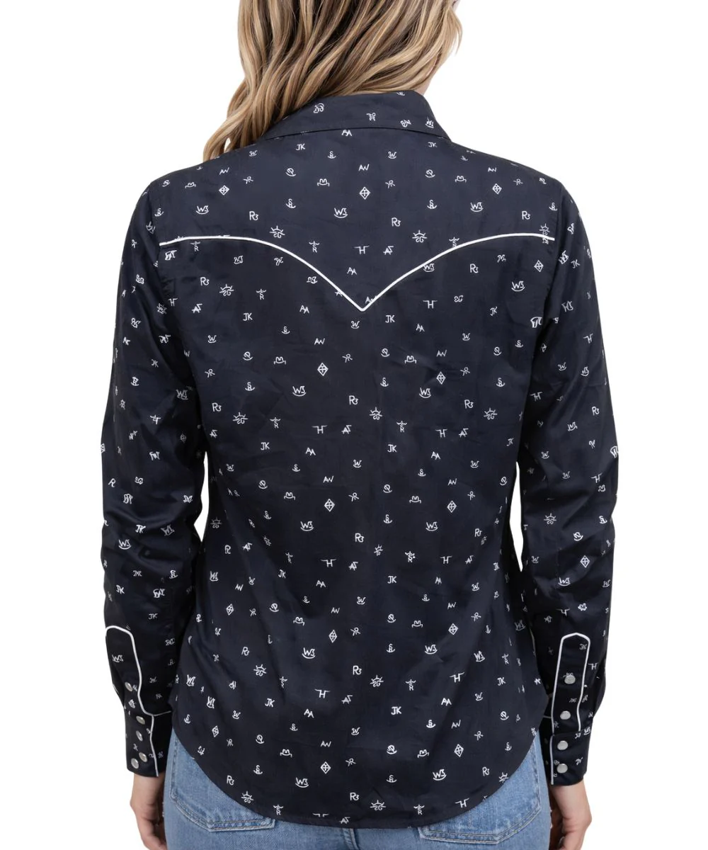 Outback Trading Co. Women's Cattle Brand Snap Shirt - Image 2