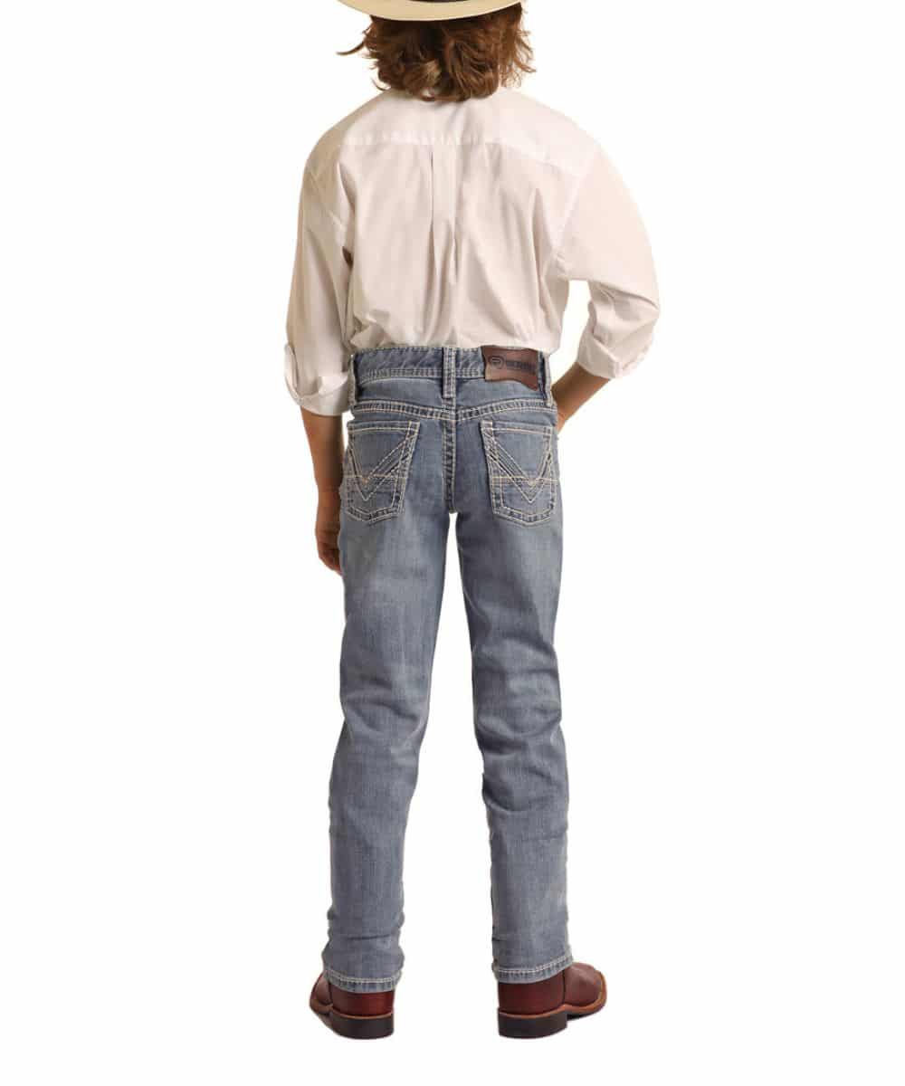 Rock & Roll Denim Boys' ReFlex Revolver Straight Jean - Image 2