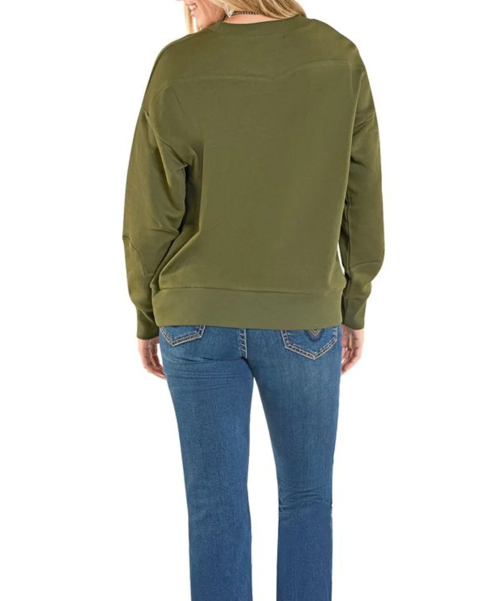 Panhandle Slim Women's Boot Stitch Sweater - Image 4