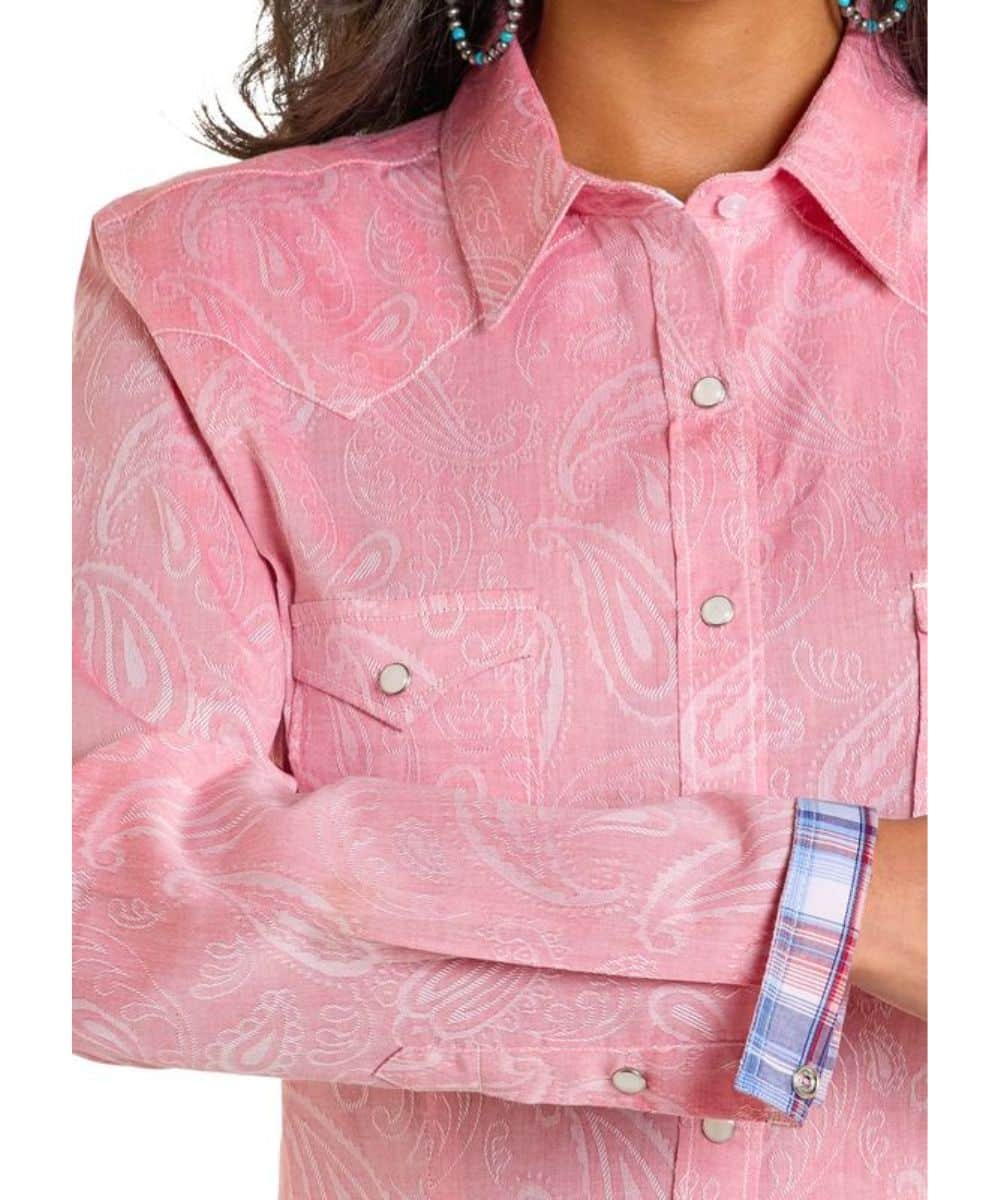 Panhandle Slim Women's Rough Stock Paisley Snap Shirt - Image 2