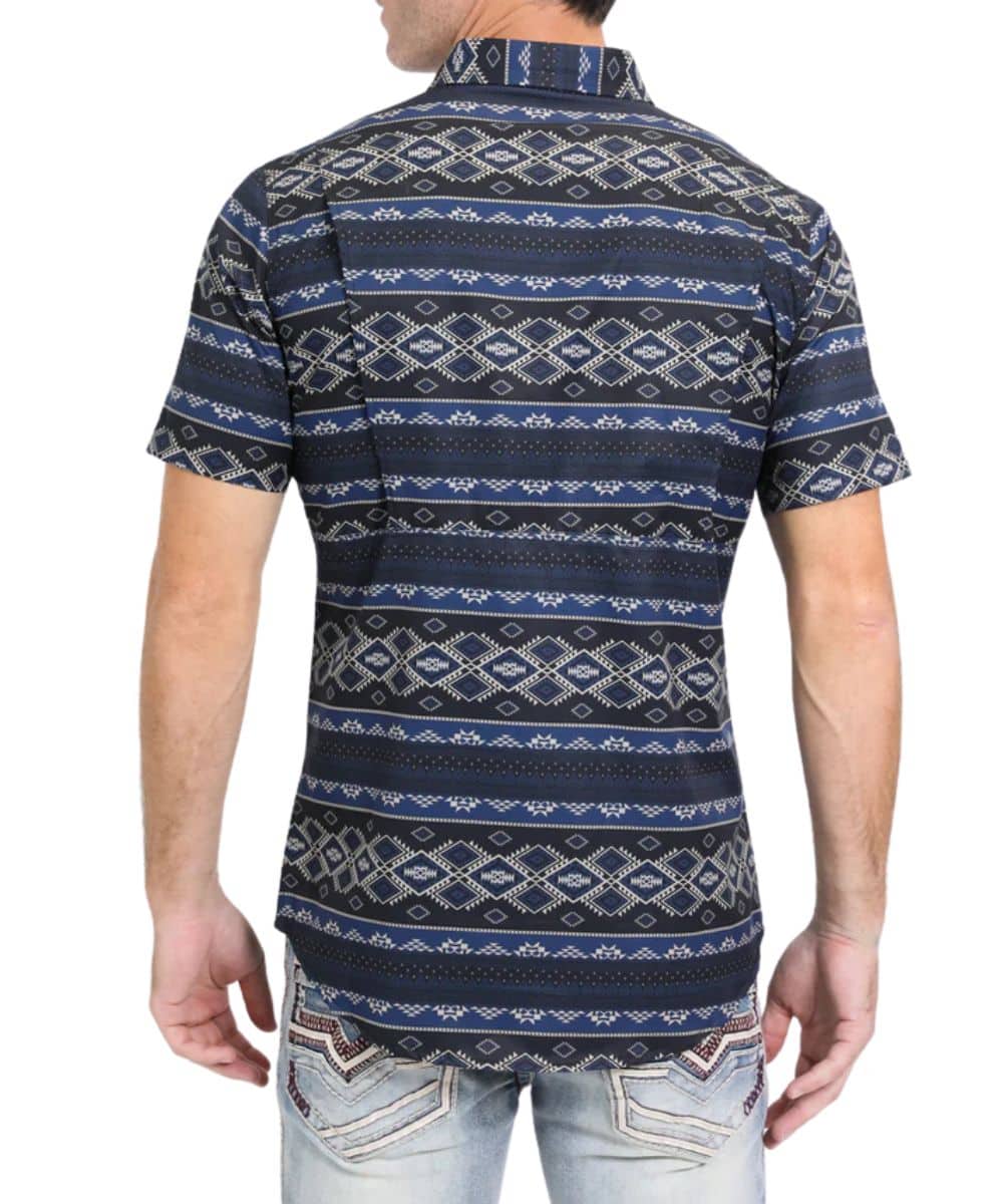 Platini Men's Black Performance Snap Shirt - Image 2