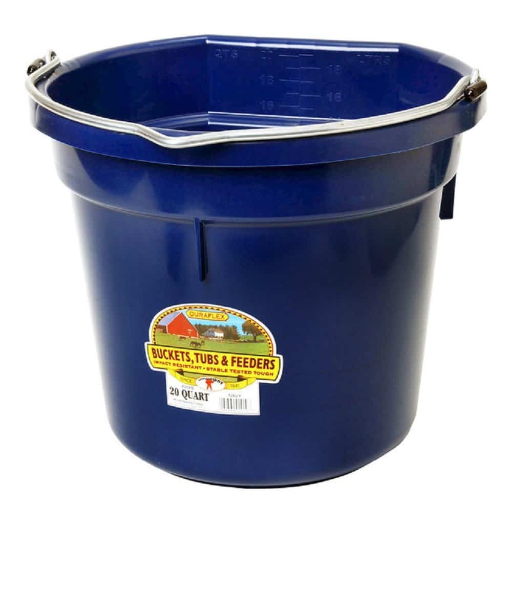 Duraflex Plastic Flatback 20 Quart Bucket - Image 2