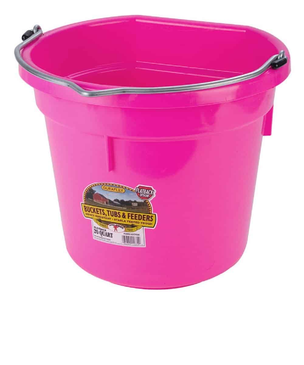 Duraflex Plastic Flatback 20 Quart Bucket - Image 3