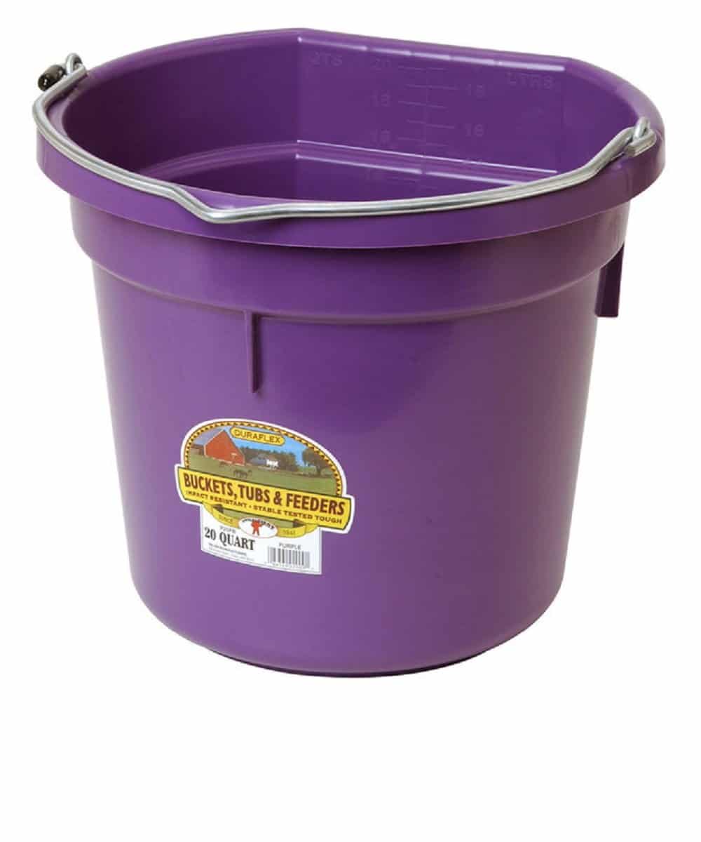 Duraflex Plastic Flatback 20 Quart Bucket - Image 4