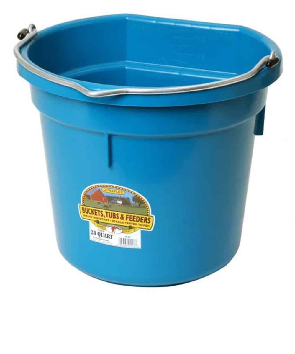 Duraflex Plastic Flatback 20 Quart Bucket - Image 5