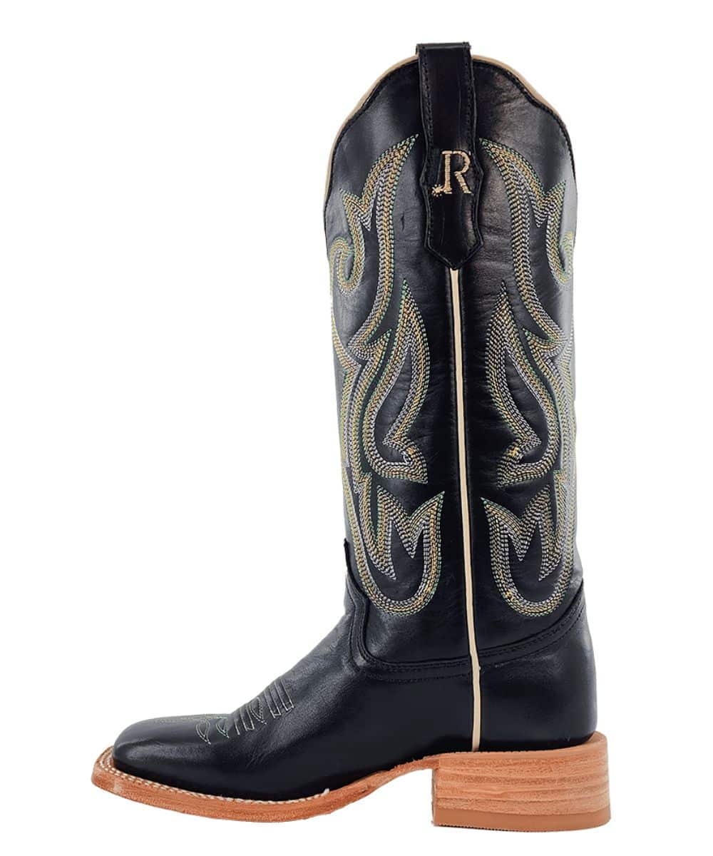 R. Watson Women's Ebony Calf Western Boot - Image 2
