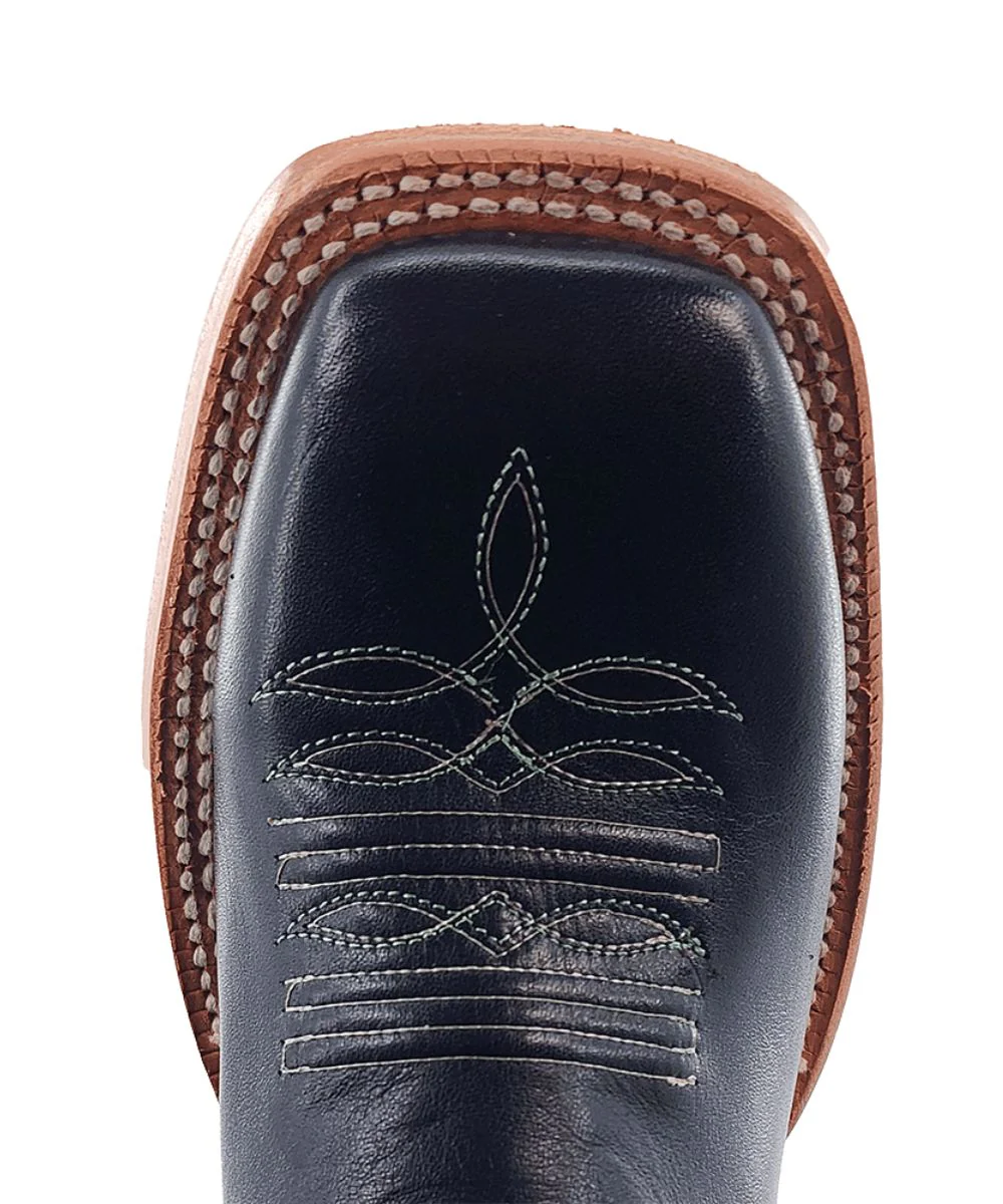 R. Watson Women's Ebony Calf Western Boot - Image 3