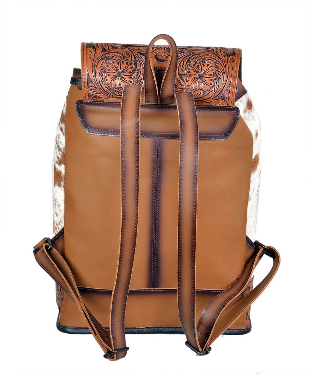 Rafter T Ranch Women's Cowhide Backpack - Image 2