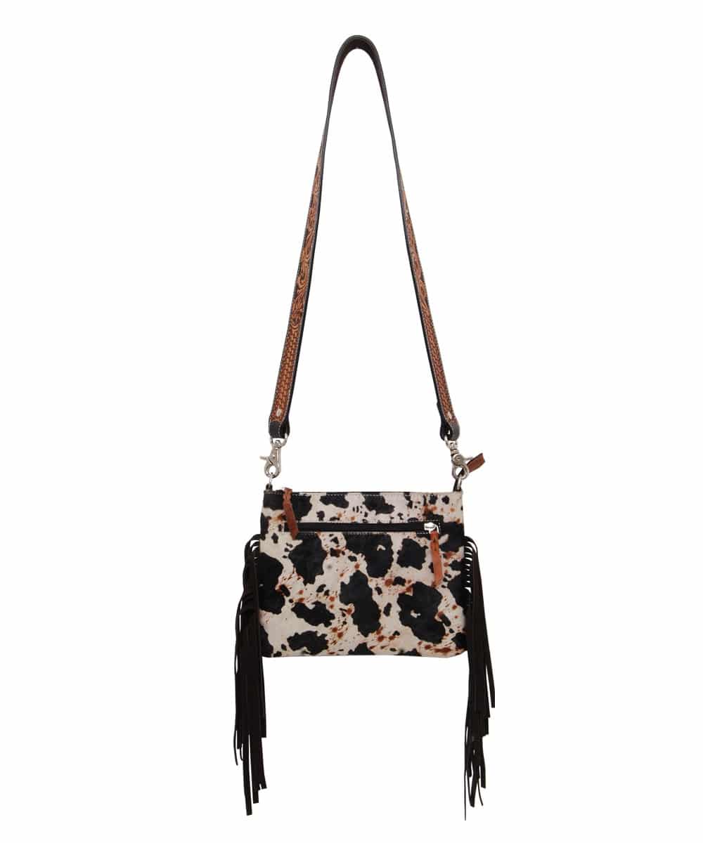 Rafter T Ranch Women's Cowhide Crossbody Bag Purse - Image 2