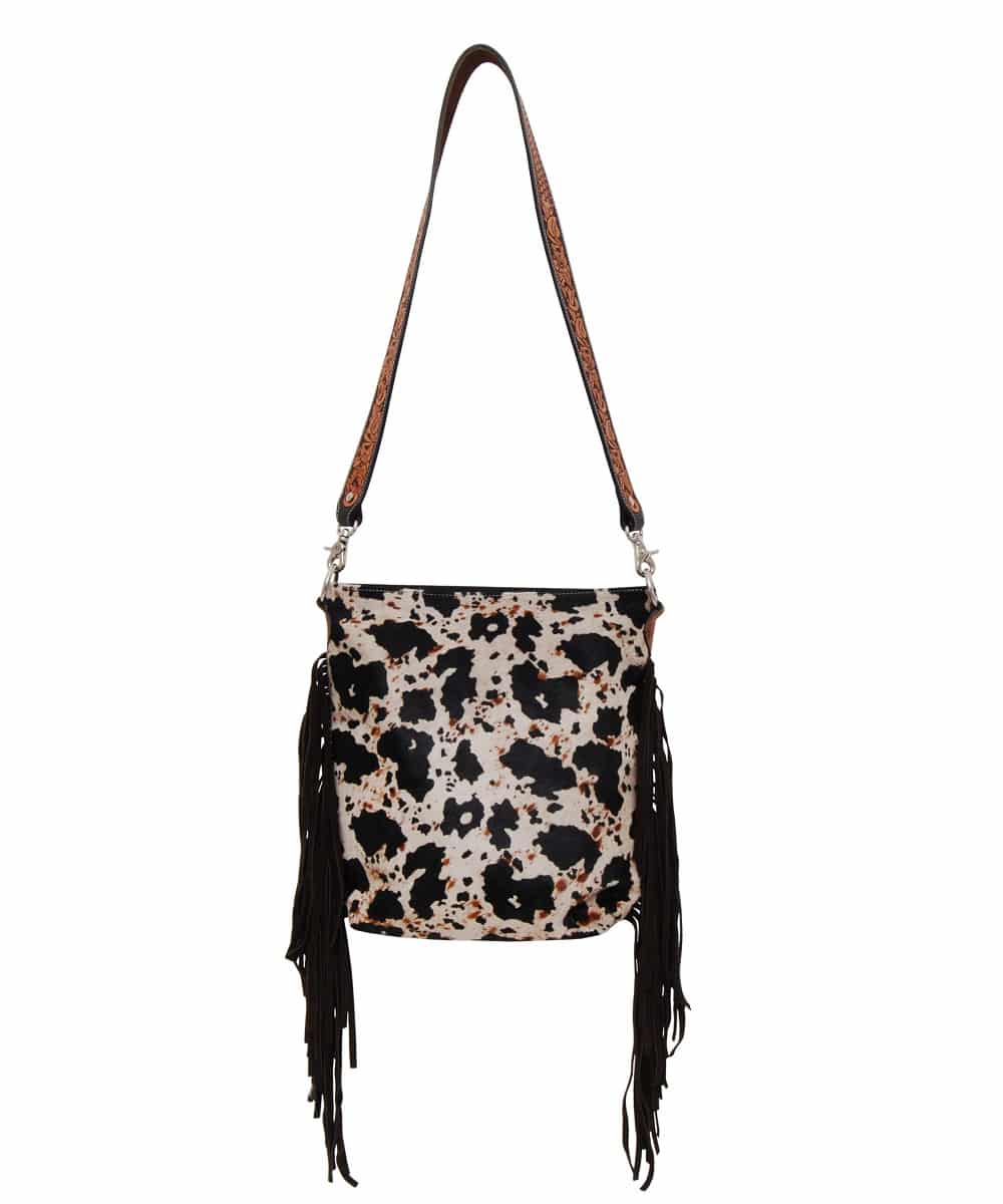Rafter T Ranch Women's Peppered Cowhide Crossbody Purse - Image 2