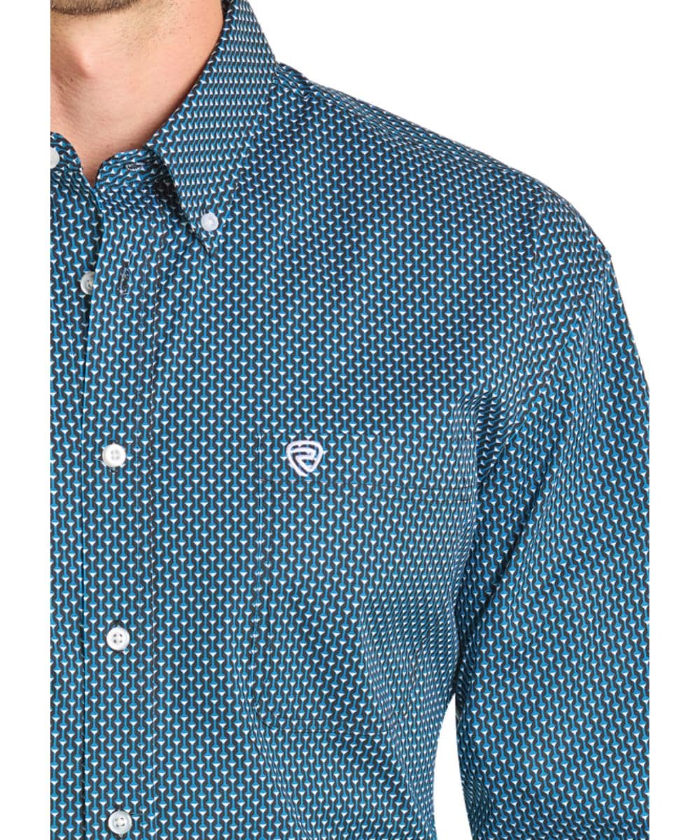 Rock & Roll Cowboy Men's Button Down Shirt - Image 3