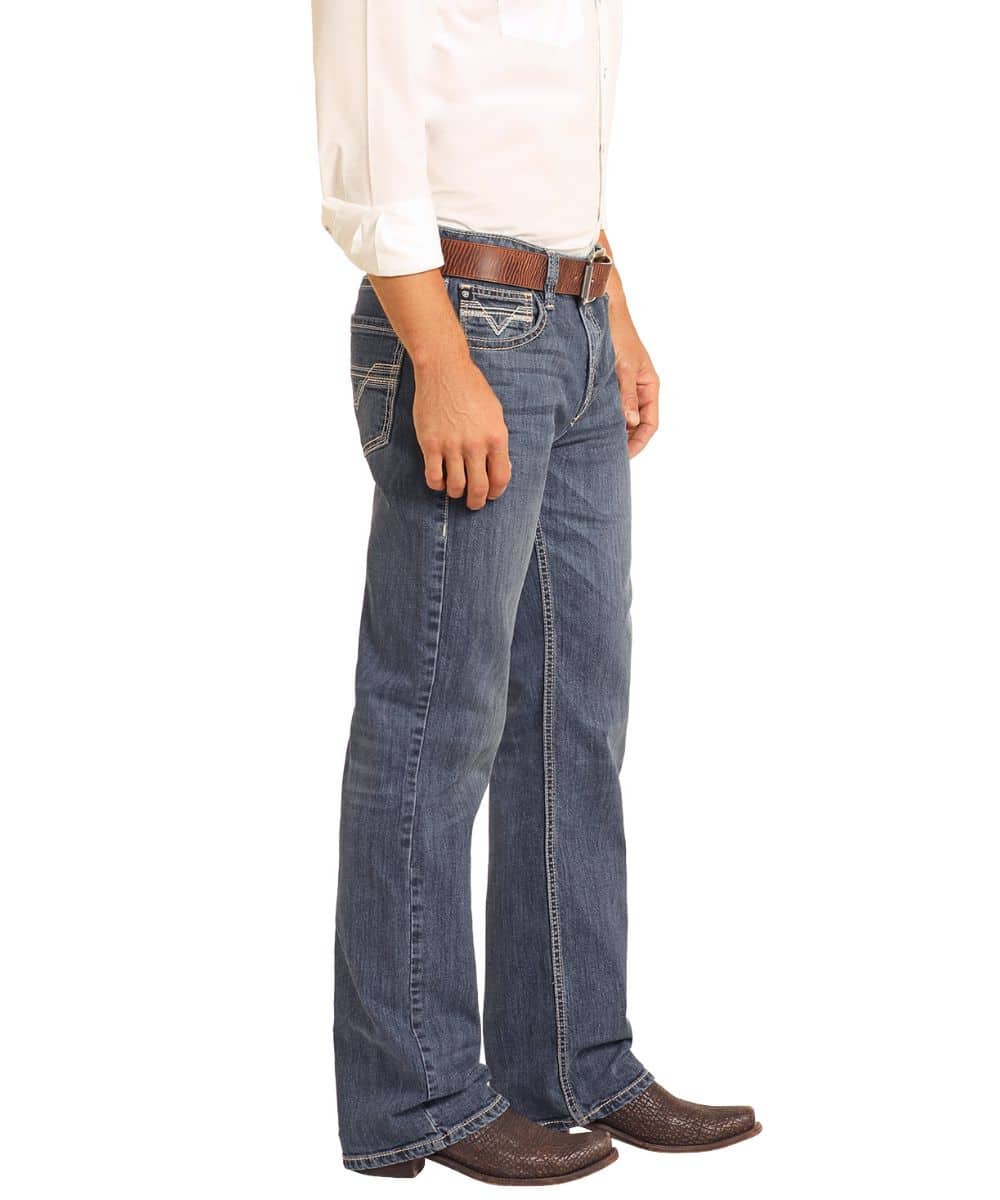 Rock & Roll Cowboy Men's Double Barrel Straight Jean - Image 4
