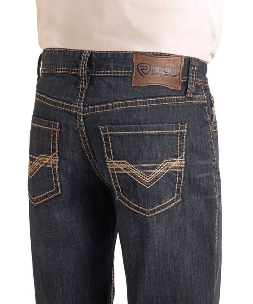 Rock & Roll Cowboy Men's Double Barrel Straight Jean - Image 4