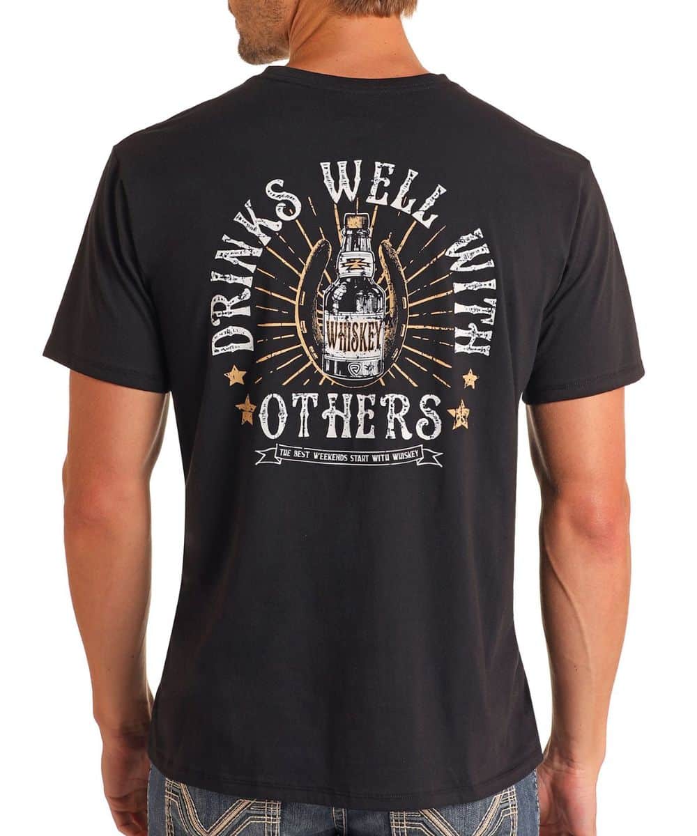 Rock & Roll Cowboy Men's Whiskey Weekend Tee