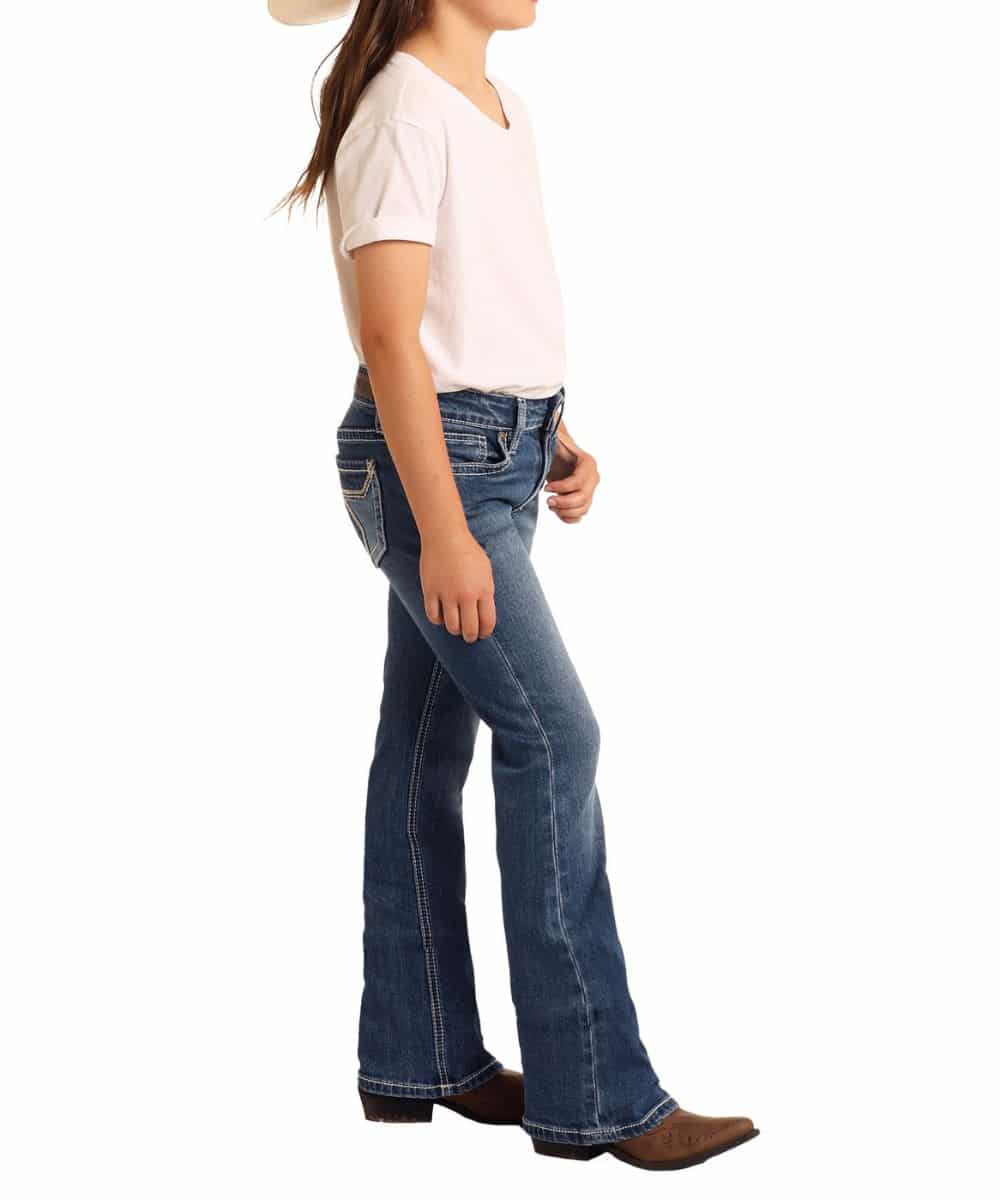 Rock & Roll Cowgirl Girls' Boot Cut Jean - Image 3