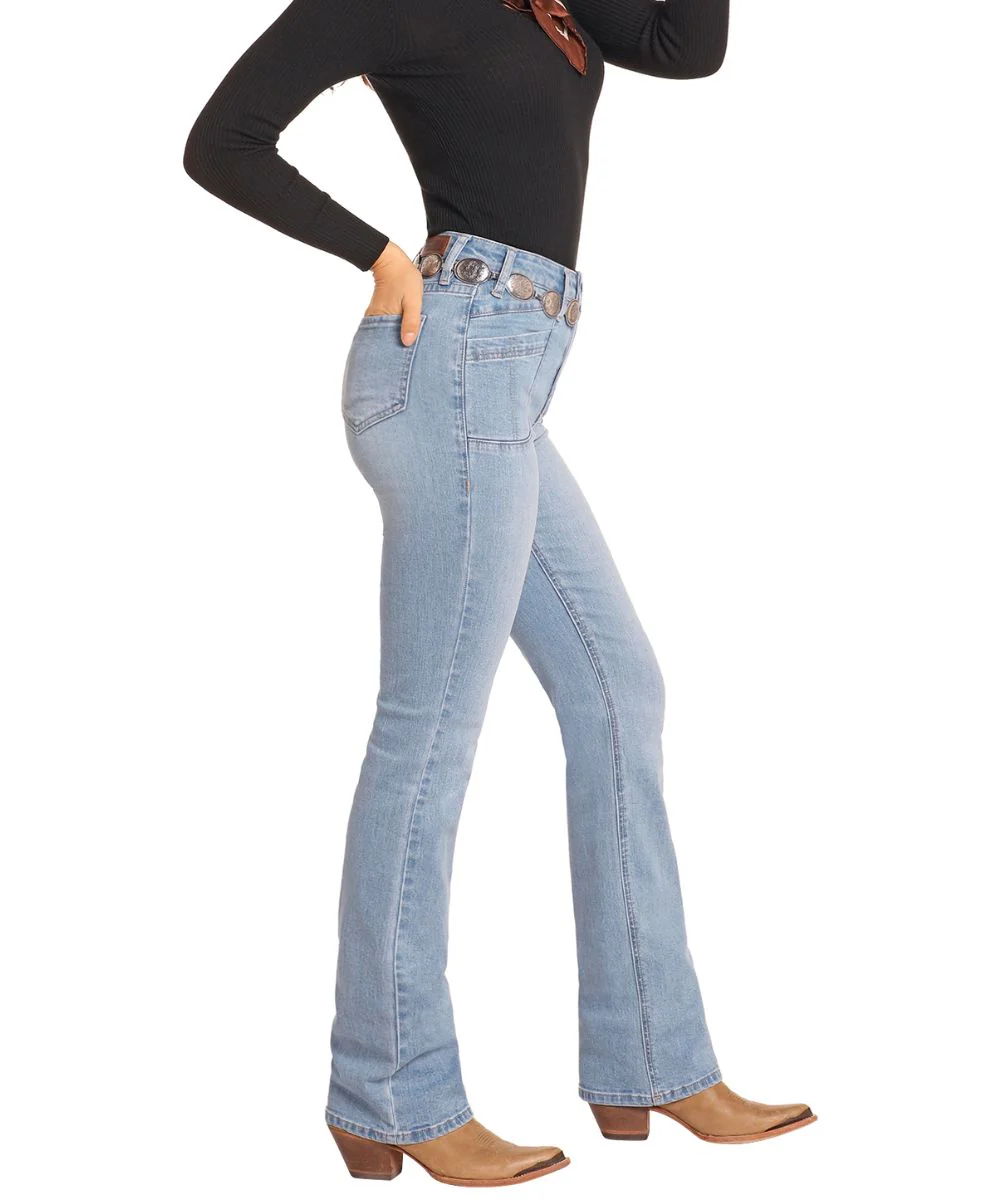 Rock & Roll Cowgirl Women's Boot Cut Jean - Image 4